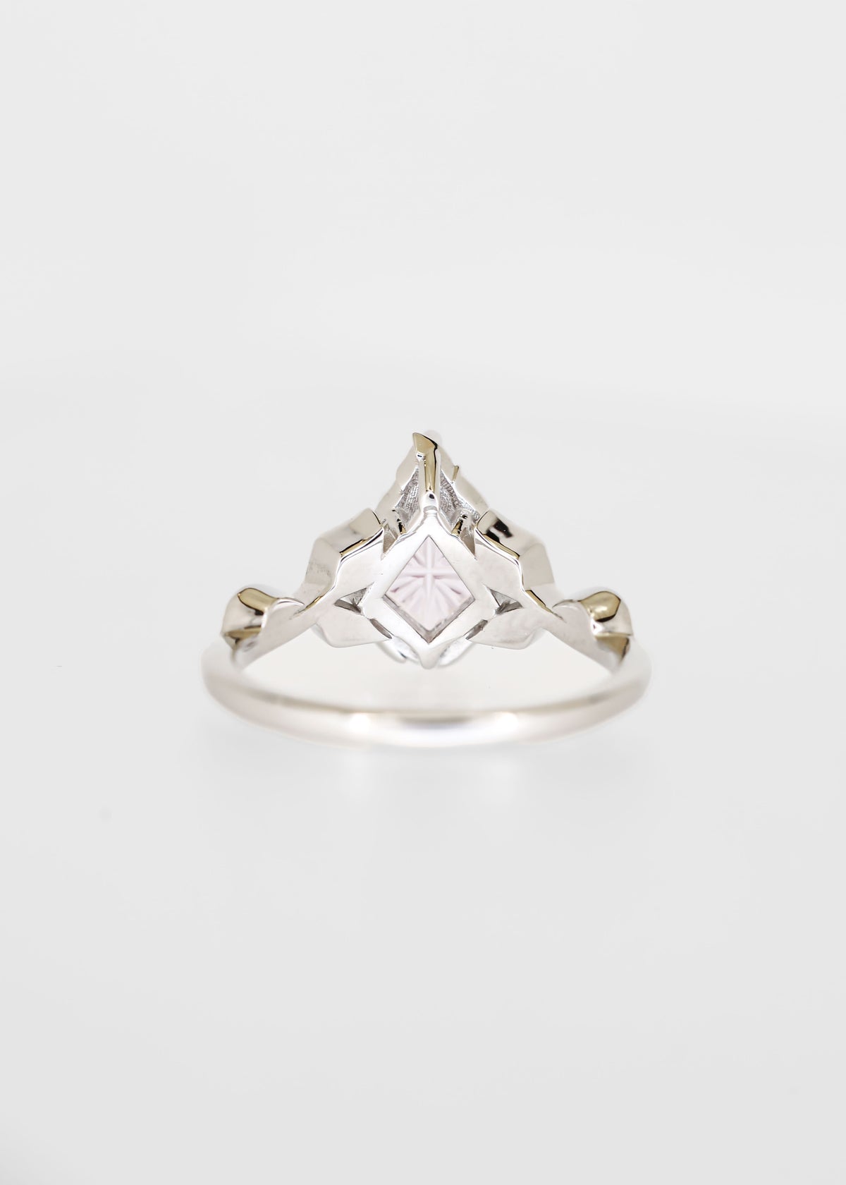 The Mira | 1.65ct Lab Starbight Purple Sapphire | White Gold