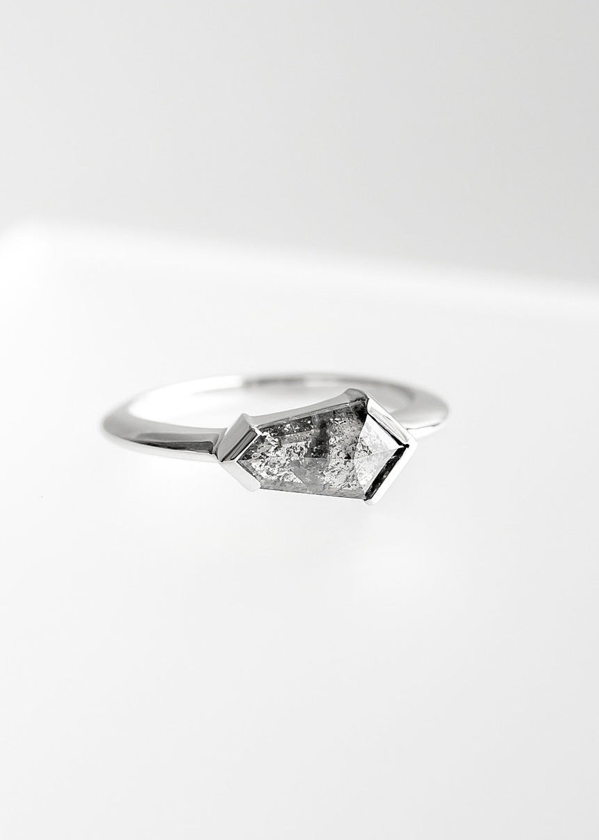 The Lyra Kite Salt Pepper Diamond White Gold - Main Image