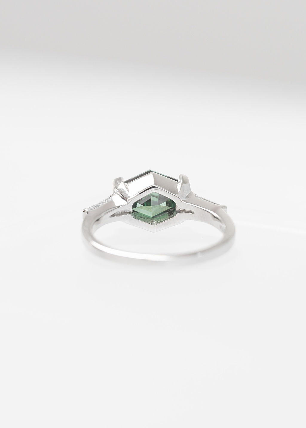 The Wolfe | 2.02ct Hexagon Moissanite | White Gold