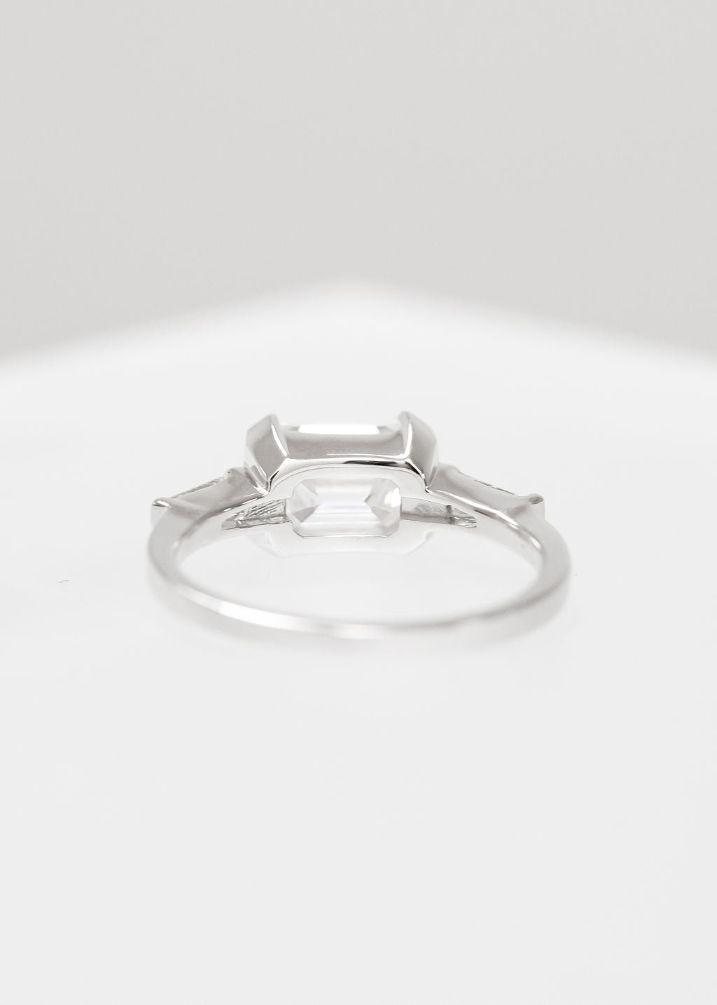 The Wolfe | 1.67ct Emerald Moissanite | White Gold