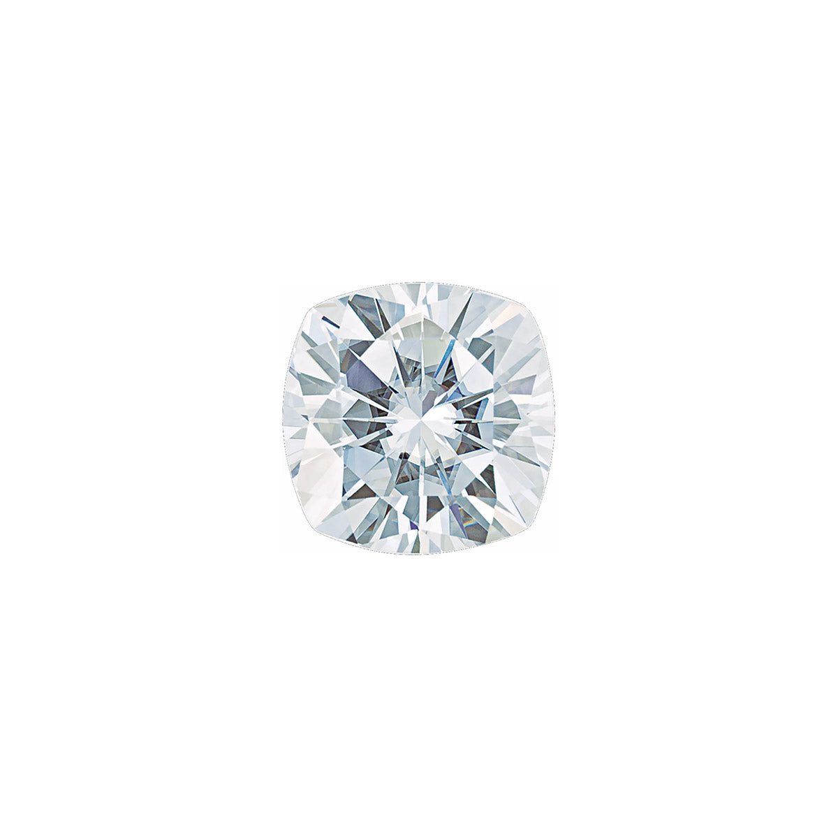 The Sage | 14k | White | Size 8.25 | Stone Moissanite | Square Cushion | 7mm | Dune Ring Box | Custom Engraving:  +$0