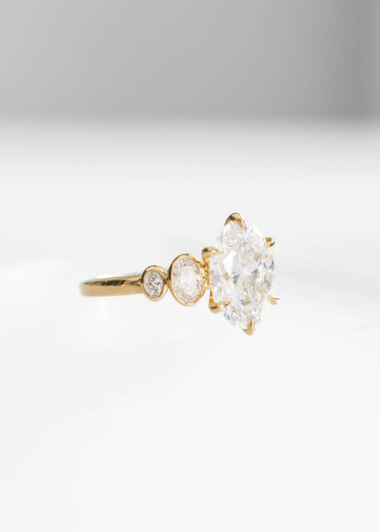 The Adelaide | 3.04ct Oval Lab Grown Diamond | Yellow Gold