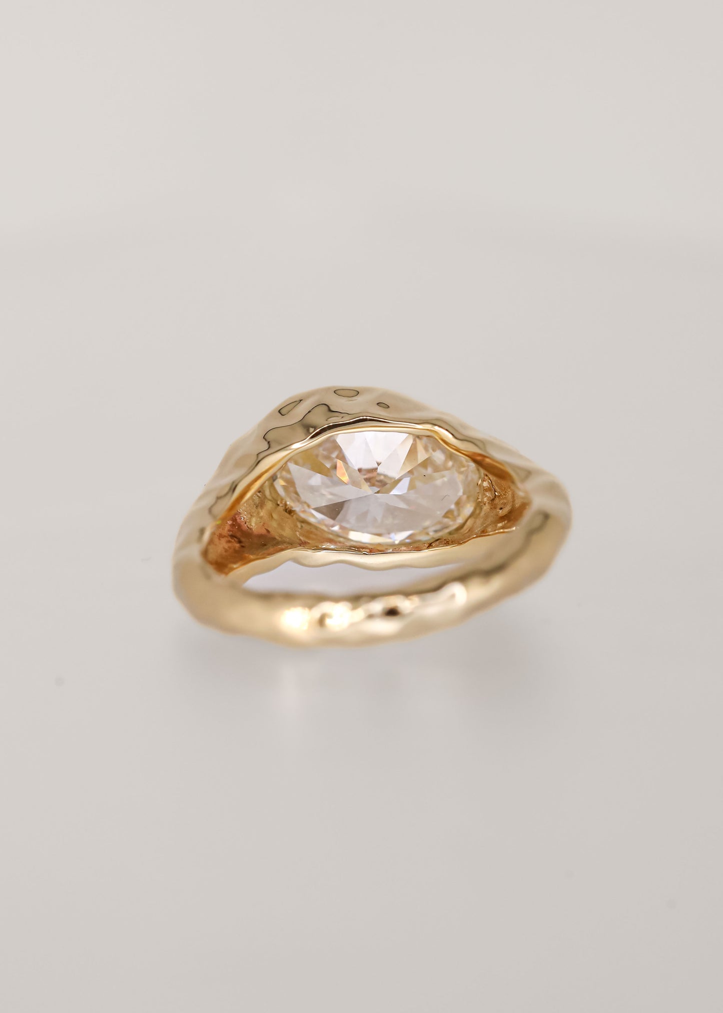 The Melty Apollo | 2.59ct Oval Lab Grown Diamond | Yellow Gold