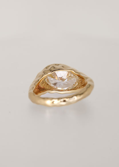 The Melty Apollo | 2.59ct Oval Lab Grown Diamond | Yellow Gold