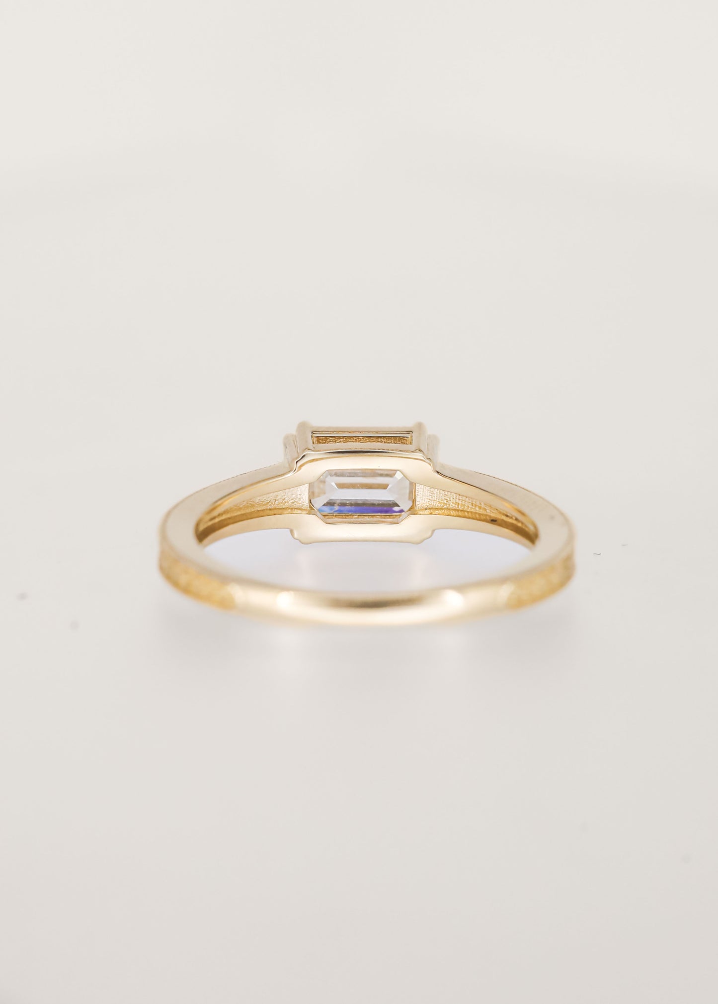 The Sage | 1.13ct Emerald Cut Lab Diamond | Yellow Gold