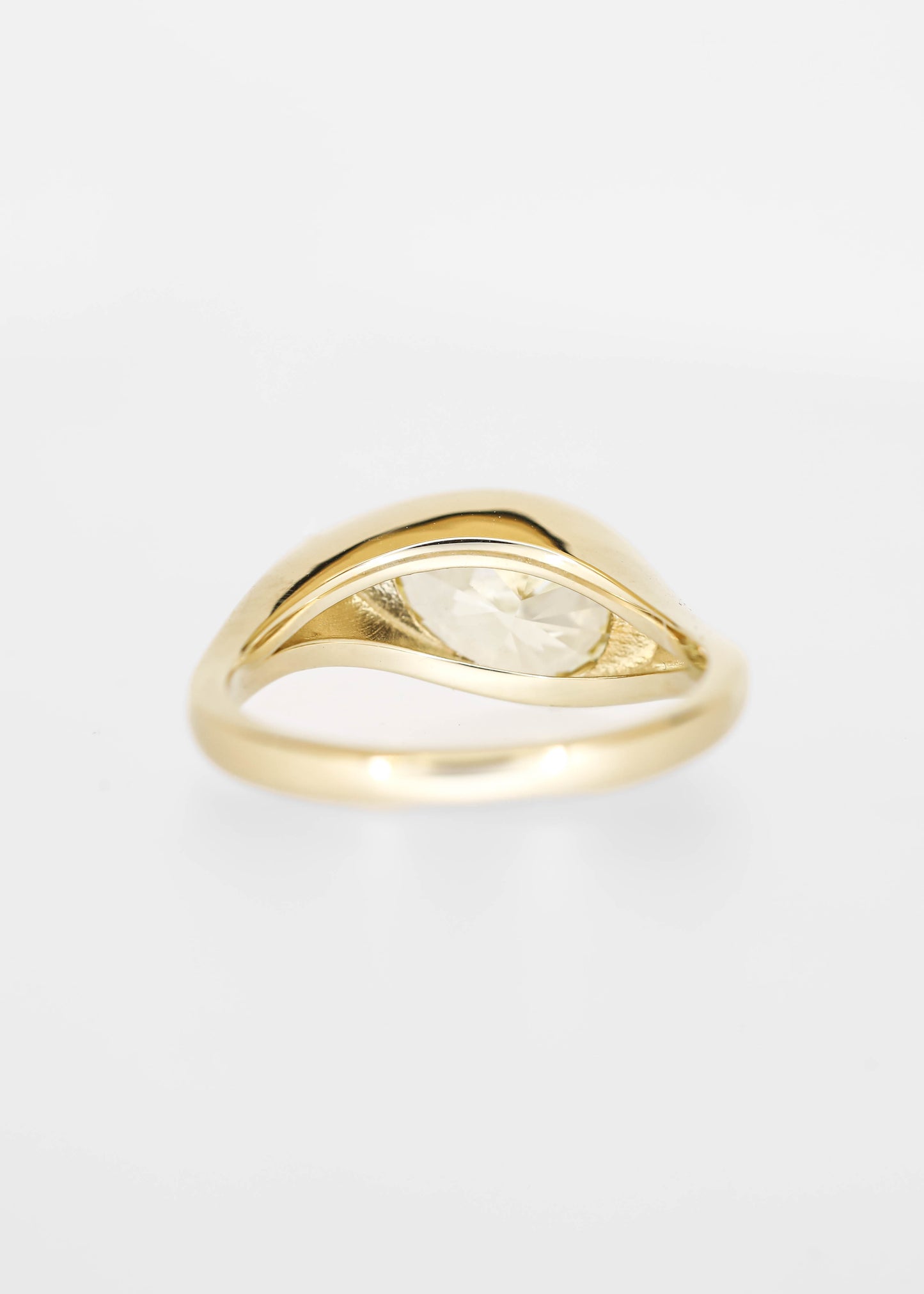 The Apollo | 2.63ct Pear Lab Yellow Diamond | Yellow Gold