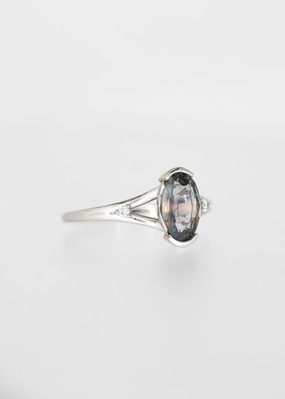 The Gemma | 1.51ct Moval Sapphire | White Gold