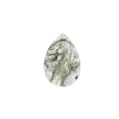 The Selene | 14k | White | Size 7.25 | Stone MOS52 | Dune Ring Box | Custom Engraving:  +$0