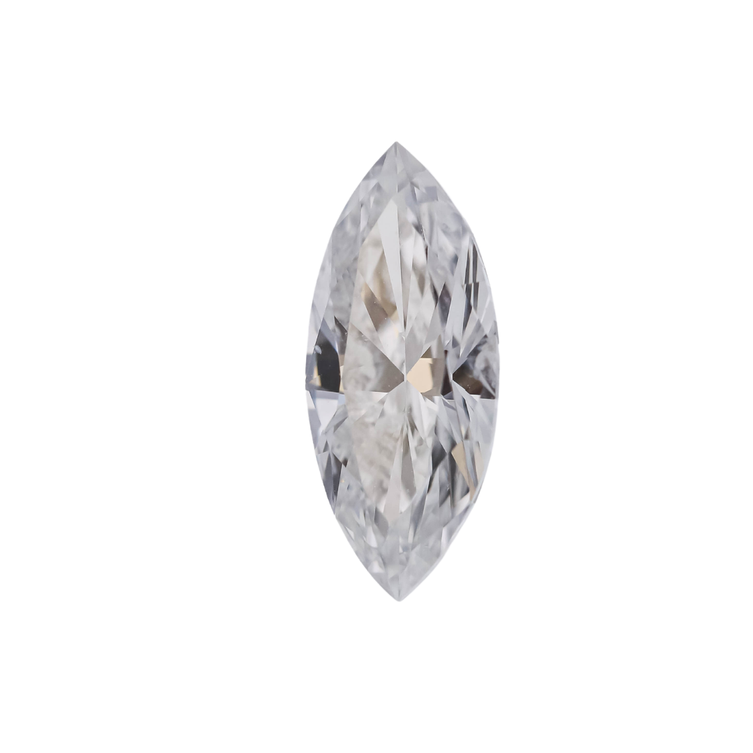 The Aurora | Platinum | White | Size 8.25 | Stone MQ5 | Dune Ring Box | Custom Engraving:  +$0