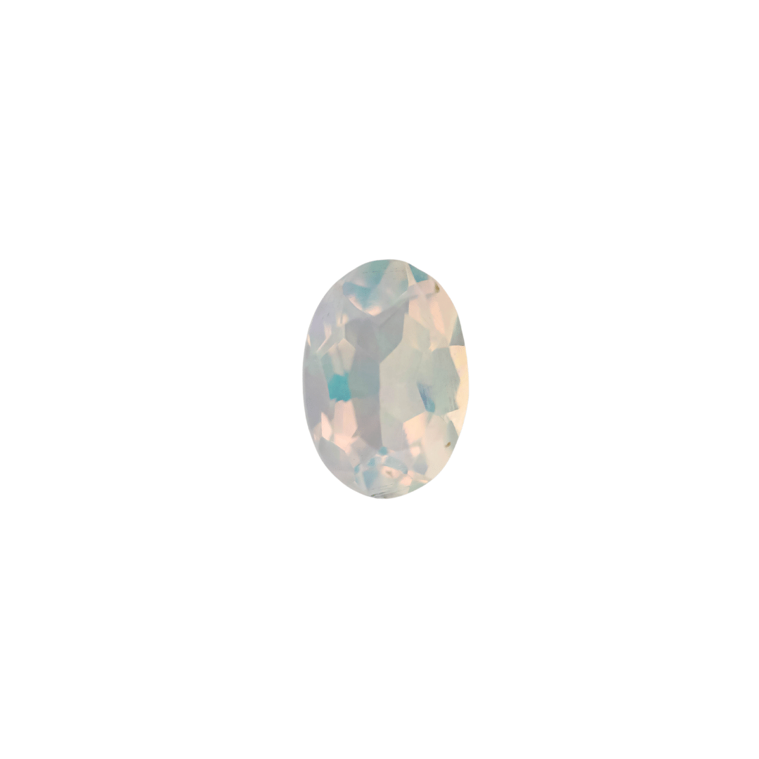 The Mira | Platinum | White | Size 5.5 | Stone OP77 | Dune Ring Box | Custom Engraving:  +$0