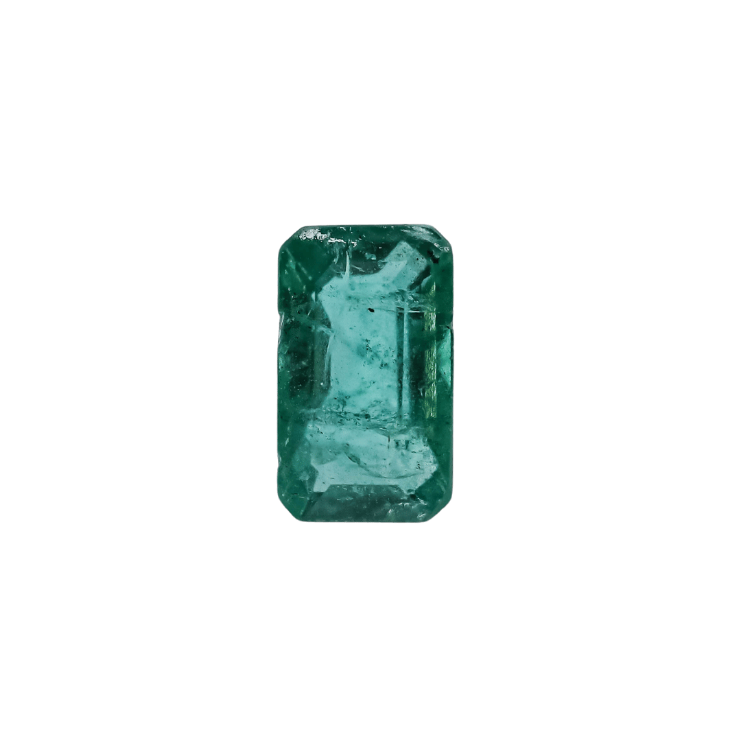 The Skye | Platinum | White | Size 8 | Stone EM28 | Moss Ring Box | Custom Engraving:  +$0