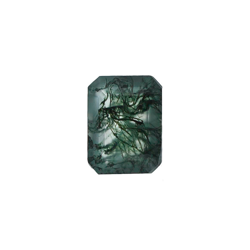The Sage | 14k | White | Size 9 | Stone MOS112 | Moss Ring Box | Custom Engraving:  +$0