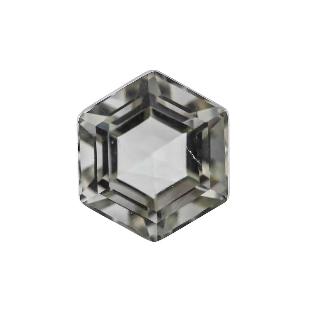 The Leda | 14k | White | Size 10 | Stone AM9 | Moss Ring Box | Custom Engraving:  +$0