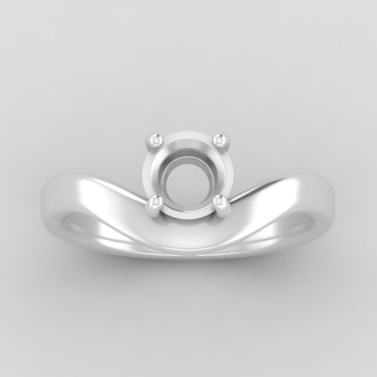 The West | 14k | White | Size 6 | Stone SA20 | Lagoon Ring Box | Custom Engraving:  +$0