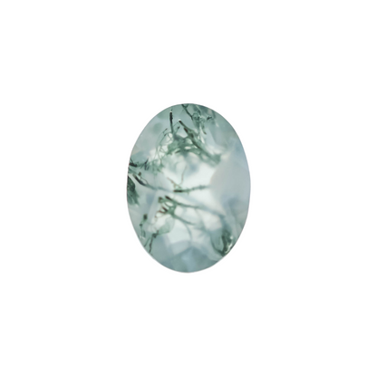 The Skye | 18k | White | Size 8.5 | Stone MOS172 | Moss Ring Box | Custom Engraving:  +$0