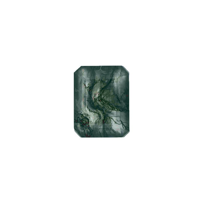 The Leda | Platinum | White | Size 7.25 | Stone MOS109 | Moss Ring Box | Custom Engraving:  +$0