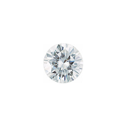 The Orion | 14k | White | Size 5 | Stone Moissanite | Round | 7.5mm | Moss Ring Box | Custom Engraving:  +$0