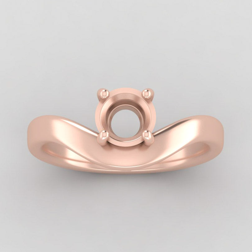The West | 14k | Rose | Size 9 | Stone GA5 | Dune Ring Box | Custom Engraving:  +$0