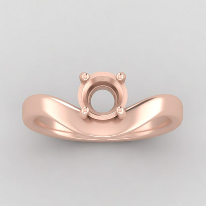 The West | 14k | Rose | Size 9 | Stone GA5 | Dune Ring Box | Custom Engraving:  +$0
