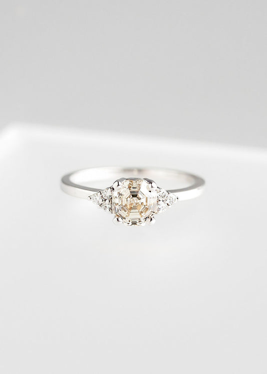 The Calisto | 1.19ct Octagon Cut Natural Diamond | White Gold