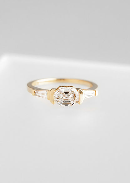 The Wolfe | 1.07ct Octagon Natural Diamond | Yellow Gold