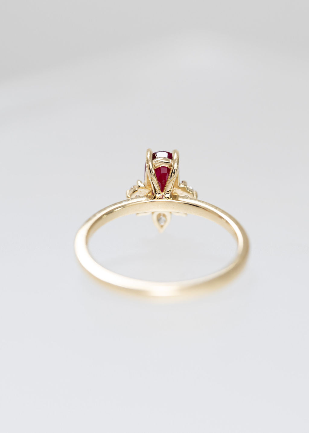 The Celeste | 1.03 Oval Ruby | Yellow Gold