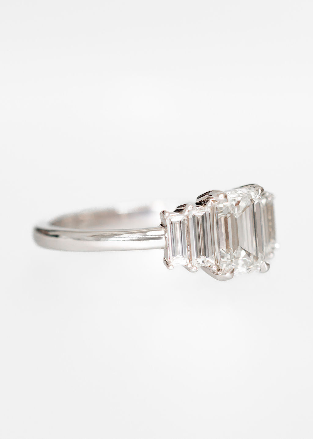 The Portia | 1.15ct Lab-Grown Emerald Diamond | White Gold