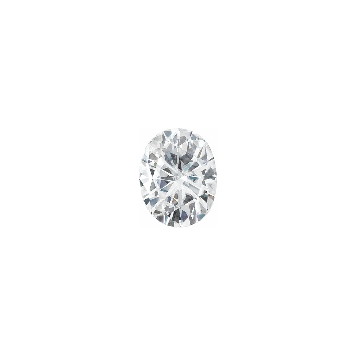 The Jett | Platinum | White | Size 8.75 | Stone Moissanite | Oval | 7x5mm | Moss Ring Box | Custom Engraving:  +$0