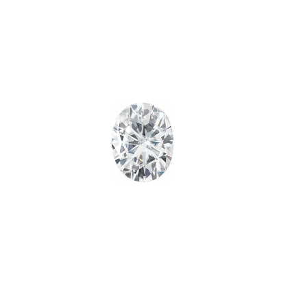 The Jett | Platinum | White | Size 8.75 | Stone Moissanite | Oval | 7x5mm | Moss Ring Box | Custom Engraving:  +$0