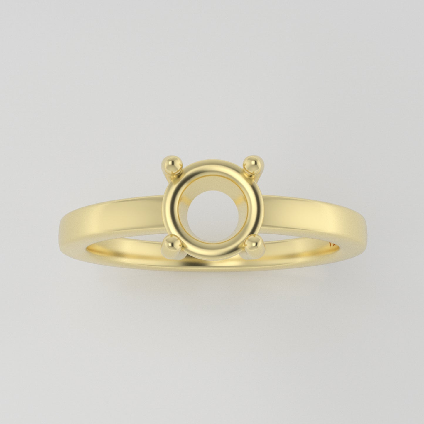 The Vega | 18k | Yellow | Size 6 | Stone MOS276 | Moss Ring Box | Custom Engraving:  +$0