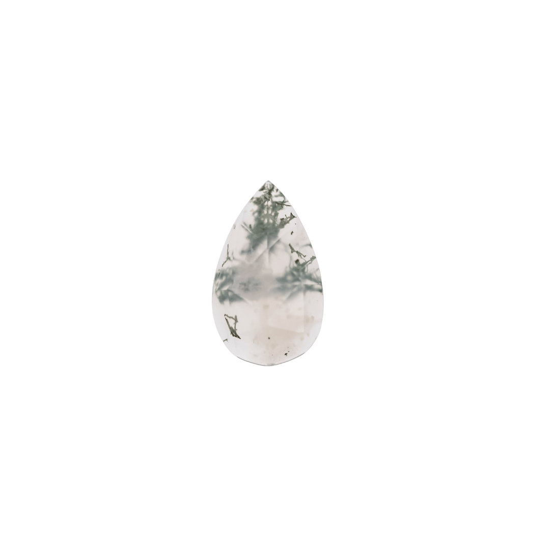 The West | 14k | White | Size 5 | Stone MOS1 | Moss Ring Box | Custom Engraving:  +$0
