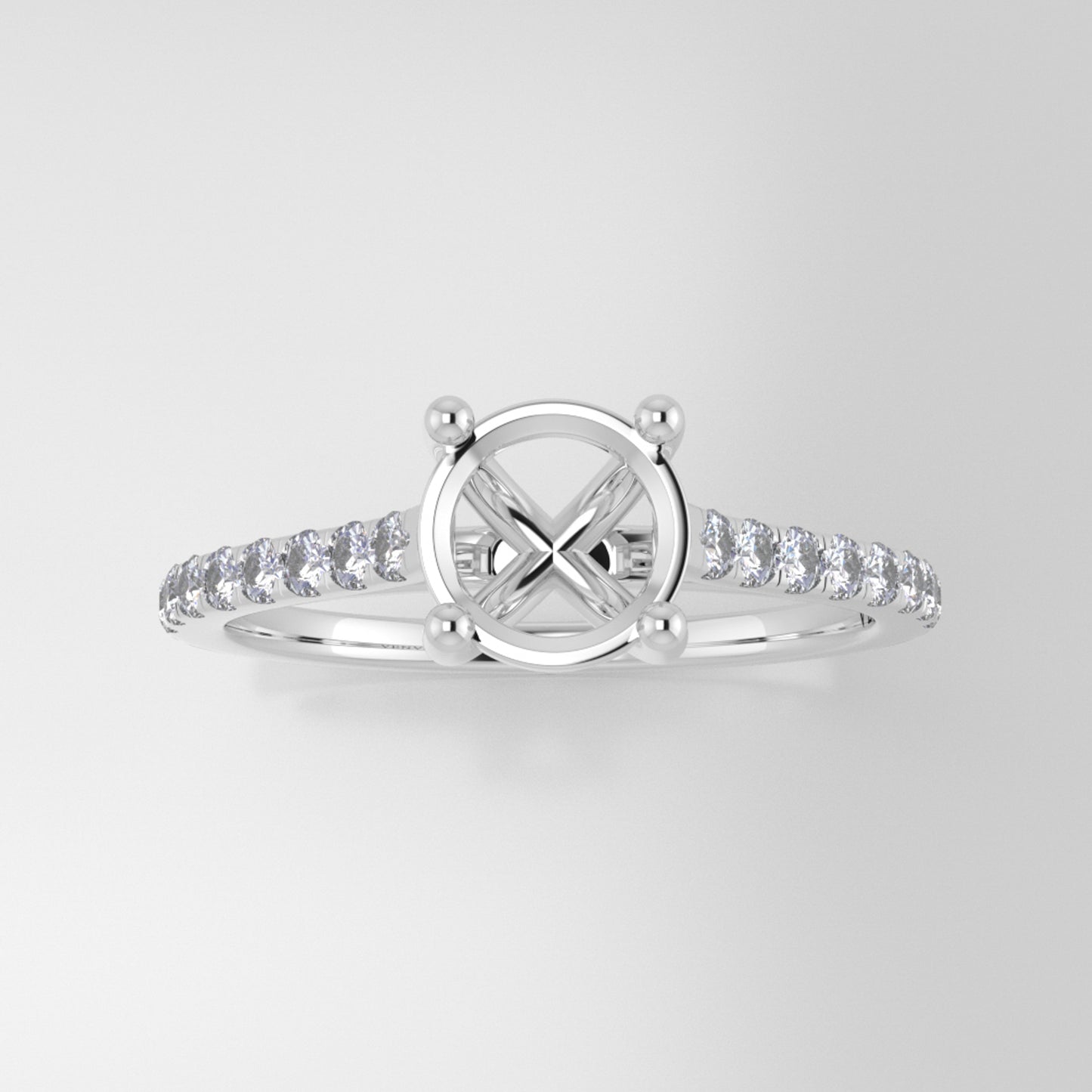 The Aurora | 14k | White | Size 6 | Stone Moissanite | Marquise | 12x6mm | Apricot Ring Box | Custom Engraving: My moon +$75