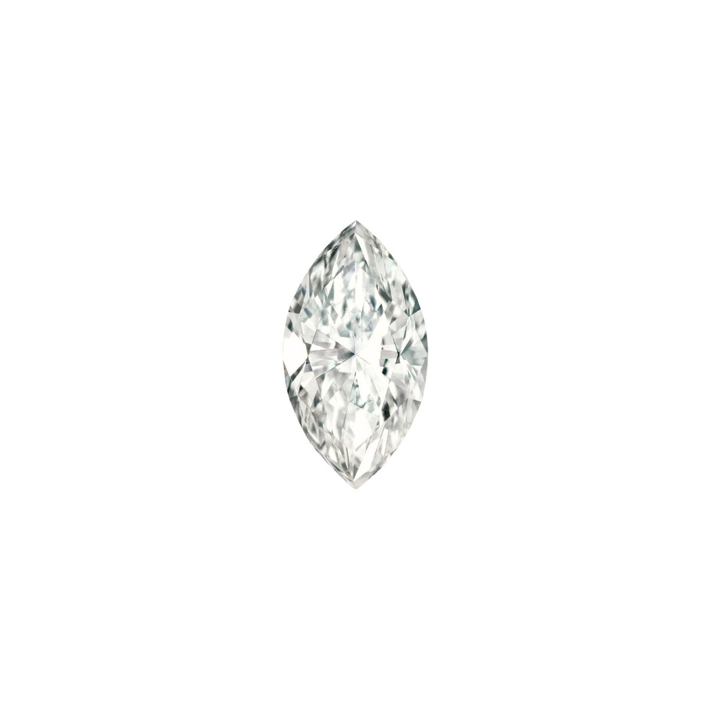 The Celeste | 14k | White | Size 7 | Stone Marquise | B Quality | 1.5ct | Lagoon Ring Box | Custom Engraving:  +$0