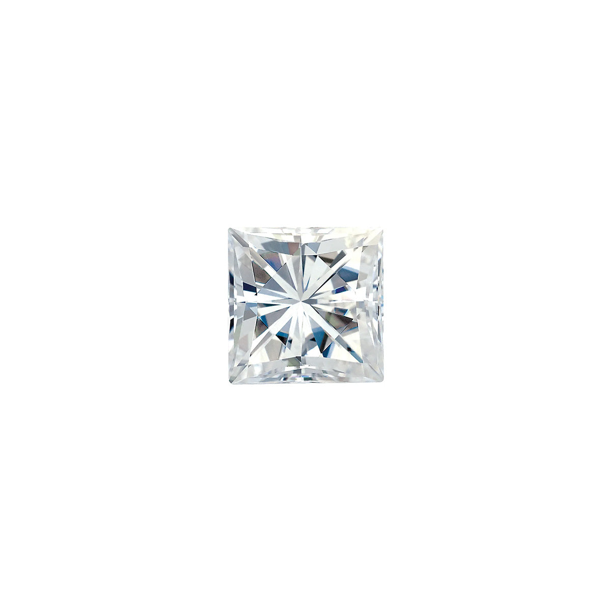 The Sage | 14k | Rose | Size 8 | Stone Moissanite | Princess | 6mm | Apricot Ring Box | Custom Engraving:  +$0