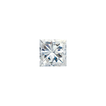 The Sage | 14k | Rose | Size 8 | Stone Moissanite | Princess | 6mm | Apricot Ring Box | Custom Engraving:  +$0