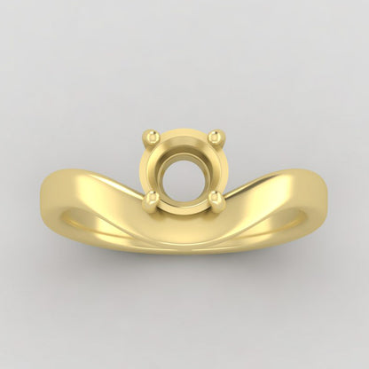 The West | 18k | Yellow | Size 4.5 | Stone Moissanite | Pear | 7x5mm | Moss Ring Box | Custom Engraving:  +$0