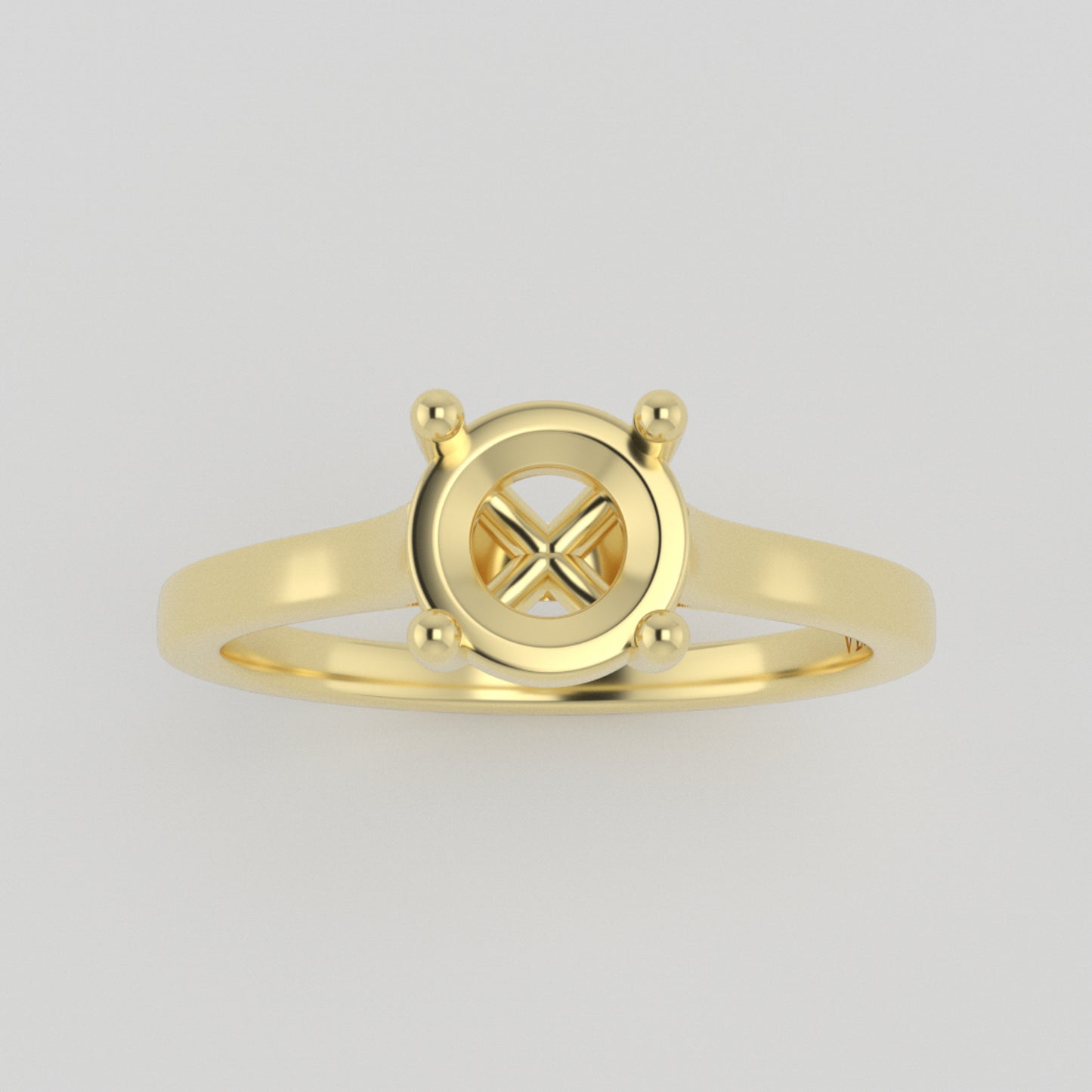 The Nova | 18k | Yellow | Size 6 | Stone OV49 | Dune Ring Box | Custom Engraving:  +$0