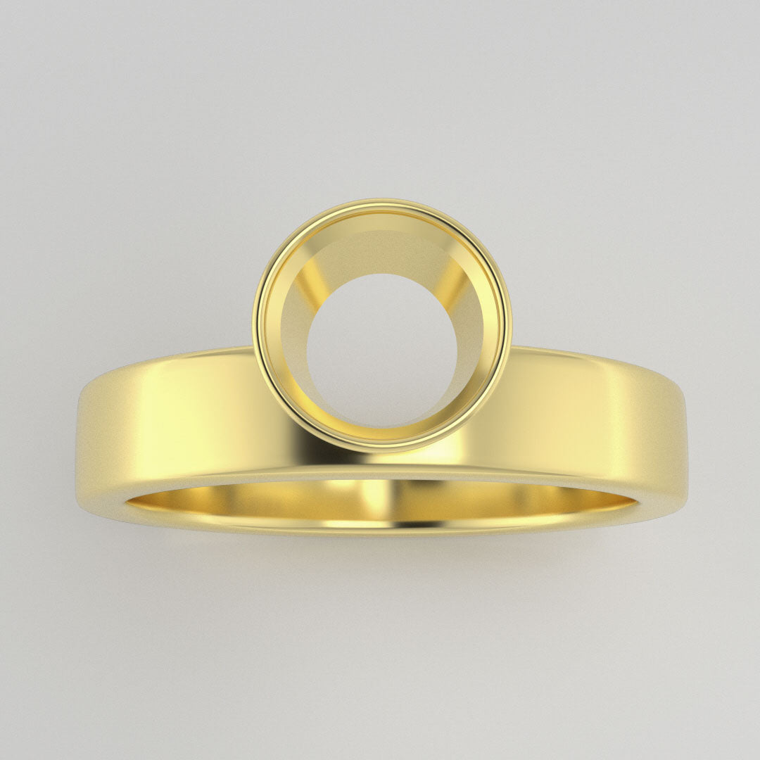 The Phoenix | 18k | Yellow | Size 3 | Stone OV24 | Gray Ring Box | Custom Engraving:  +$0