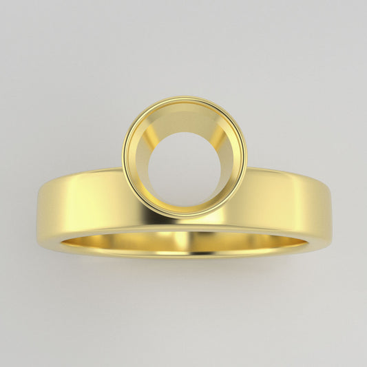 The Phoenix | 18k | Yellow | Size 3 | Stone OV24 | Gray Ring Box | Custom Engraving:  +$0