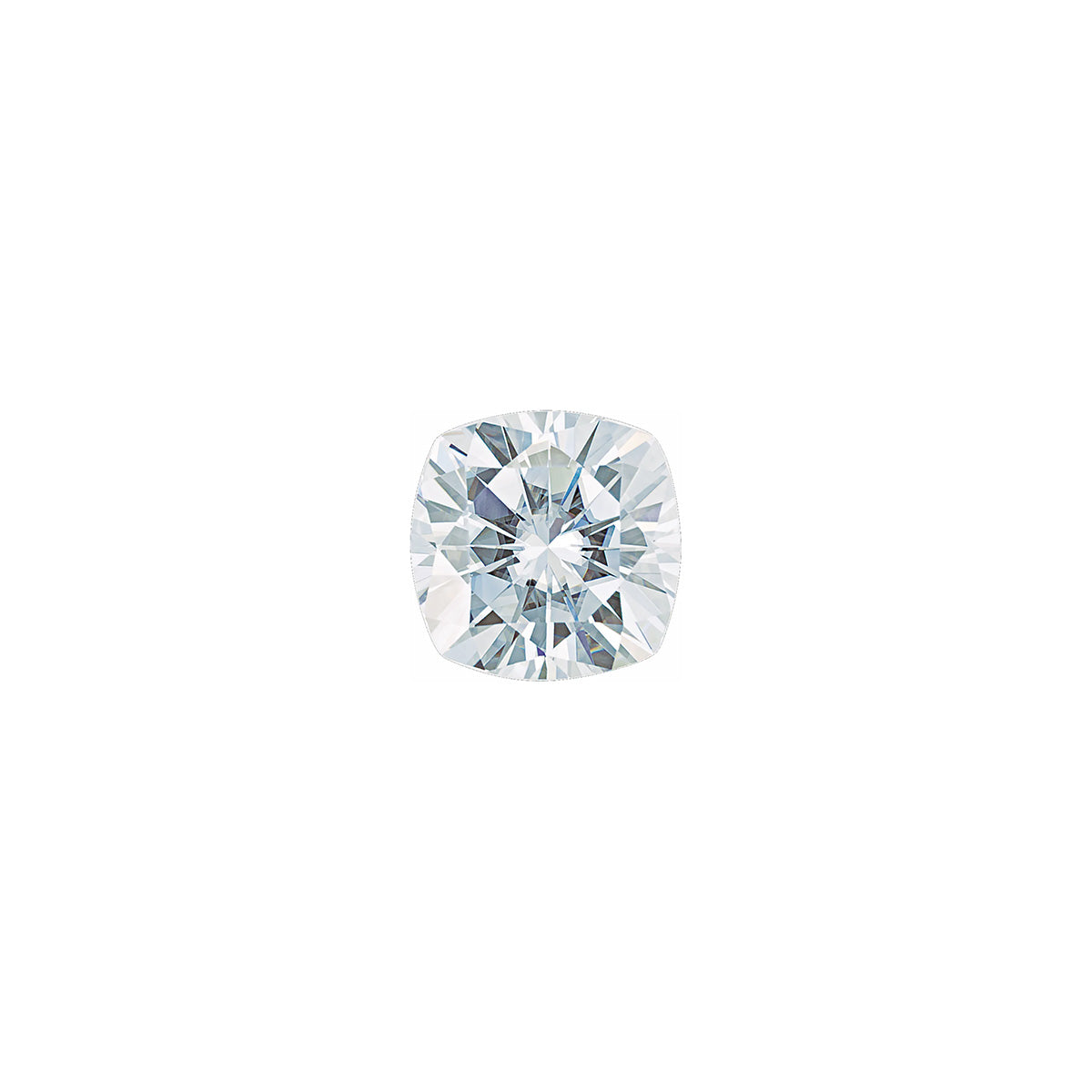 The Sage | 14k | White | Size 7 | Stone Moissanite | Square Cushion | 5.5mm | Lagoon Ring Box | Custom Engraving:  +$0