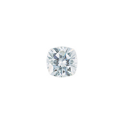 The Sage | 14k | White | Size 7 | Stone Moissanite | Square Cushion | 5.5mm | Lagoon Ring Box | Custom Engraving:  +$0