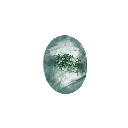 The Mira | Platinum | White | Size 7.5 | Stone MOS165 | Lagoon Ring Box | Custom Engraving:  +$0