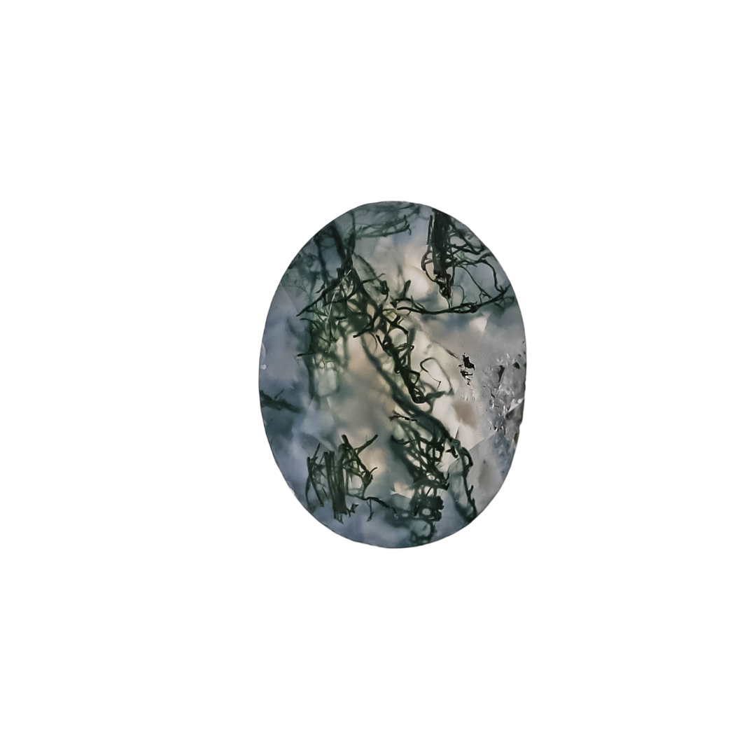 The Mira | 14k | White | Size 9 | Stone MOS295 | Moss Ring Box | Custom Engraving:  +$0
