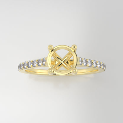 The Aurora | 14k | Yellow | Size 7 | Stone PS134 | Moss Ring Box | Custom Engraving:  +$0