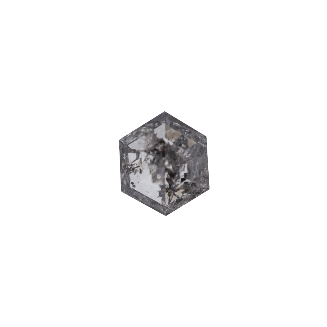 The Wolfe | 14k | White | Size 9 | Stone HX107 | Apricot Ring Box | Custom Engraving:  +$0