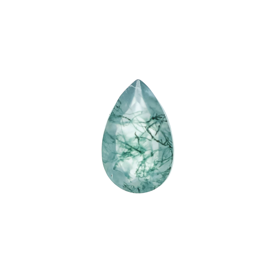The Sage | 14k | White | Size 6.5 | Stone MOS180 | Moss Ring Box | Custom Engraving:  +$0