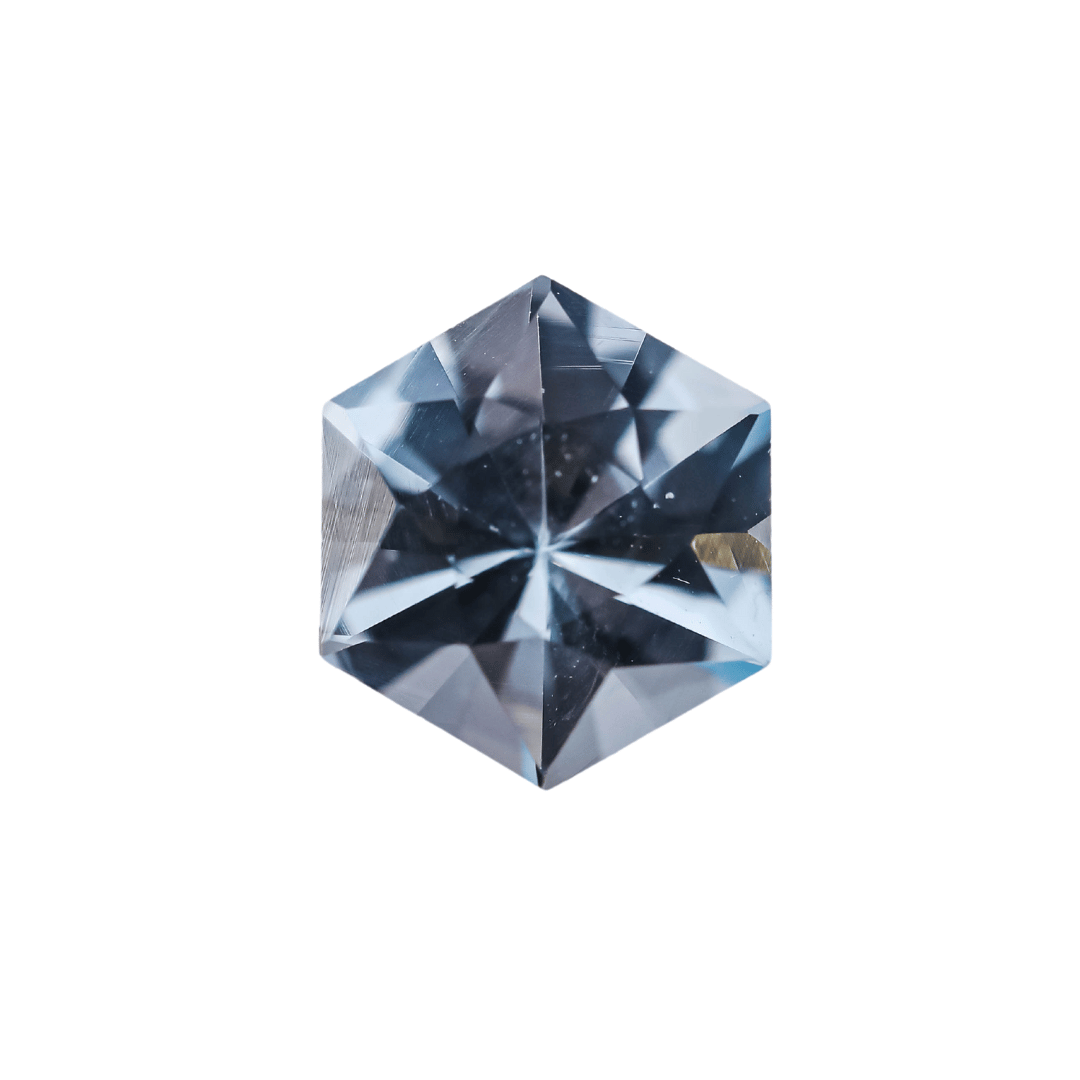 The Saturn | 14k | White | Size 7.5 | Stone BT28 | Dune Ring Box | Custom Engraving:  +$0