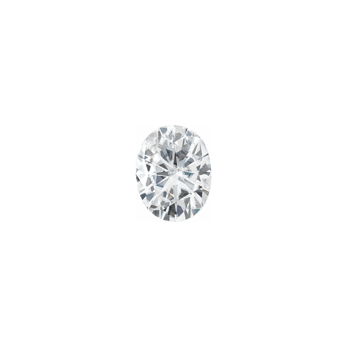 The Calisto | 14k | White | Size 7.5 | Stone Moissanite | Oval | 7x5mm | Cinque Ring Box | Custom Engraving:  +$0