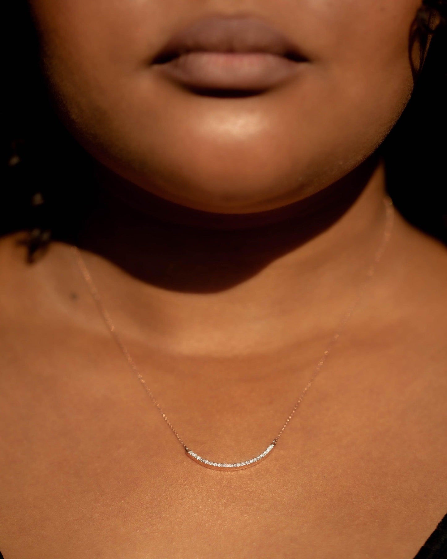 Diamond Curve Necklace