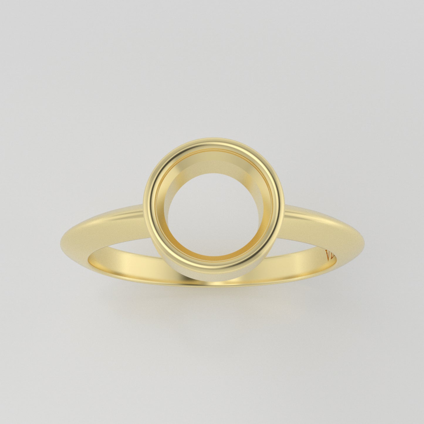 The Leda | 14k | Yellow | Size 4 | Stone HX72 | Rainforest Ring Box | Custom Engraving:  +$0